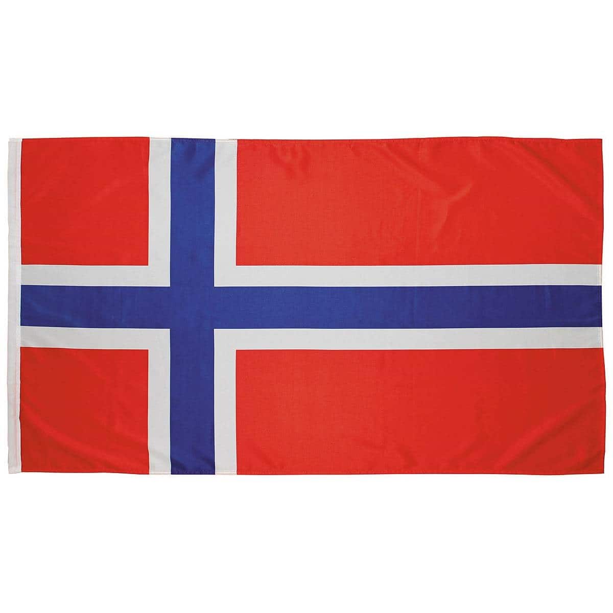 Seidenfahne Norwegen, 90x150 cm