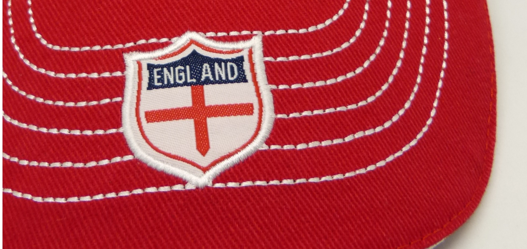 Cap England  rot-weiß