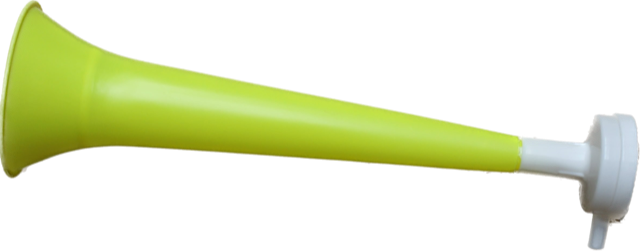 Fantröte neongelb-weiss 30 cm