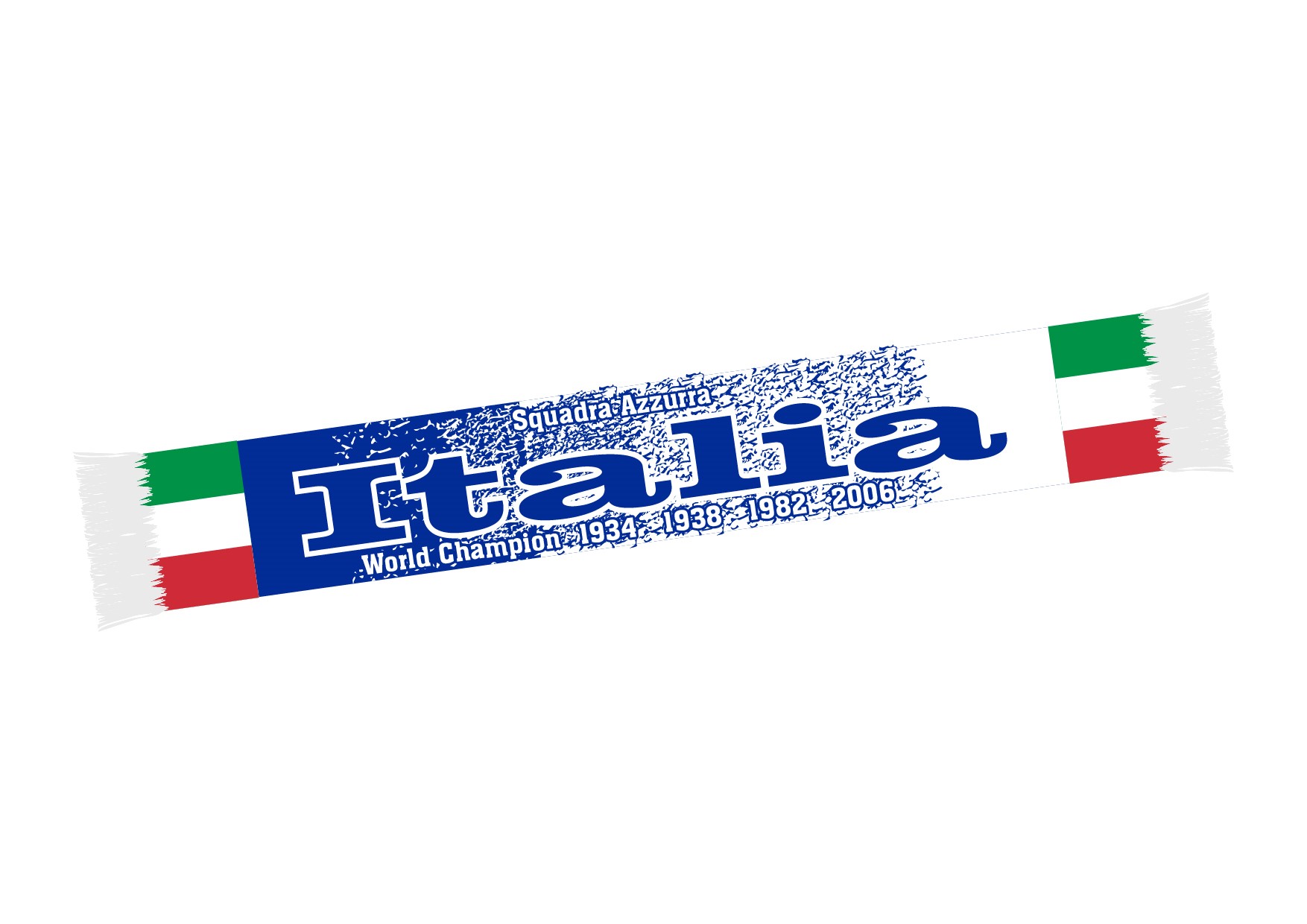 Schal Italien, mittig gepunktet Italia World Champion