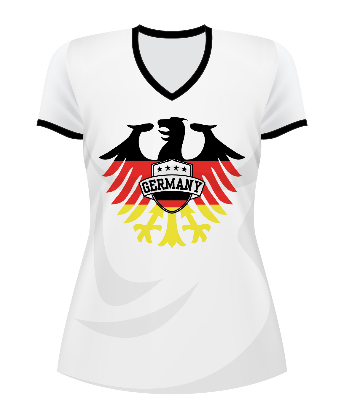 T-Shirt Damen Deutschland Lady