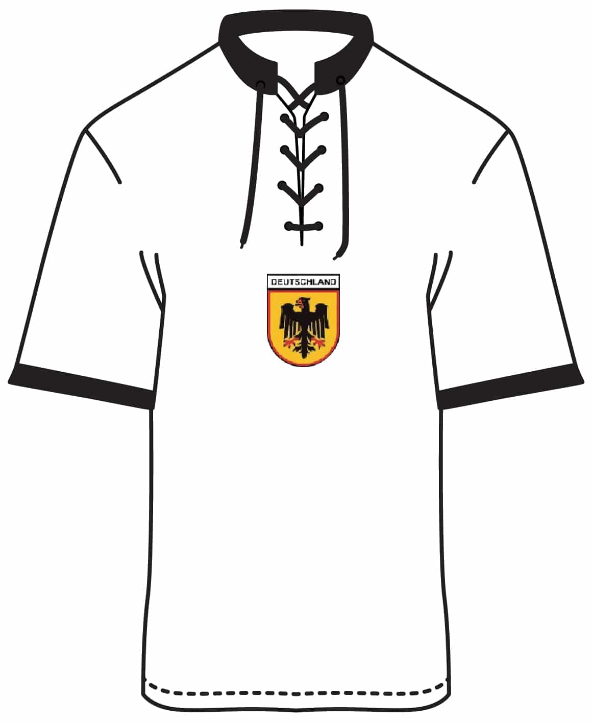 Retro Shirt Deutschland, Logo gelb mittig