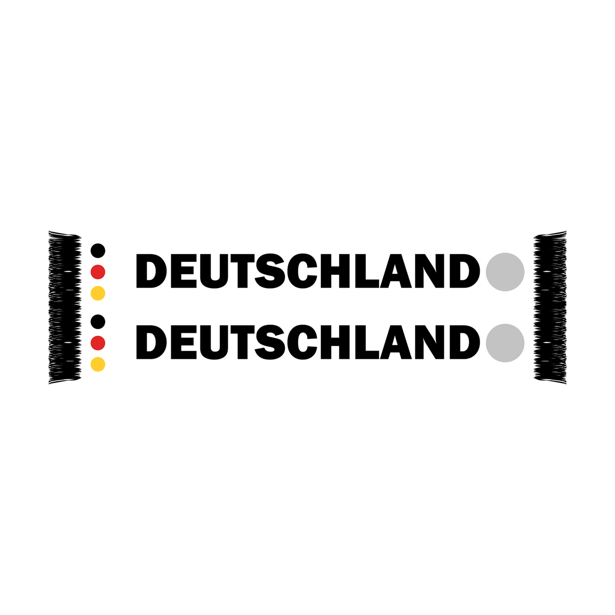 Schal Deutschland bedruckt Baumwoll-Touch 140x17 cm Promo Version I