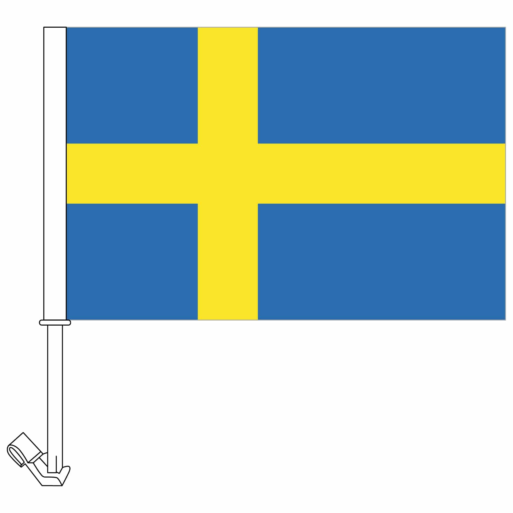 Autofahne Schweden