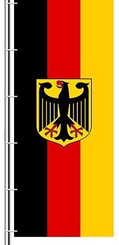 300x120 cm Mastfahne/ Hissfahne Deutschland mit Adler