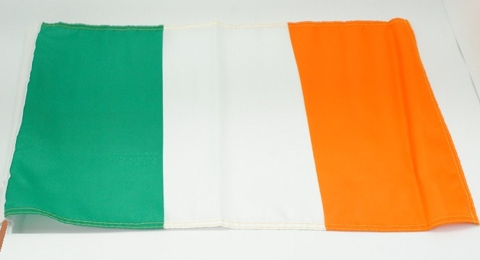 Stockfahne Irland, 30x45 cm