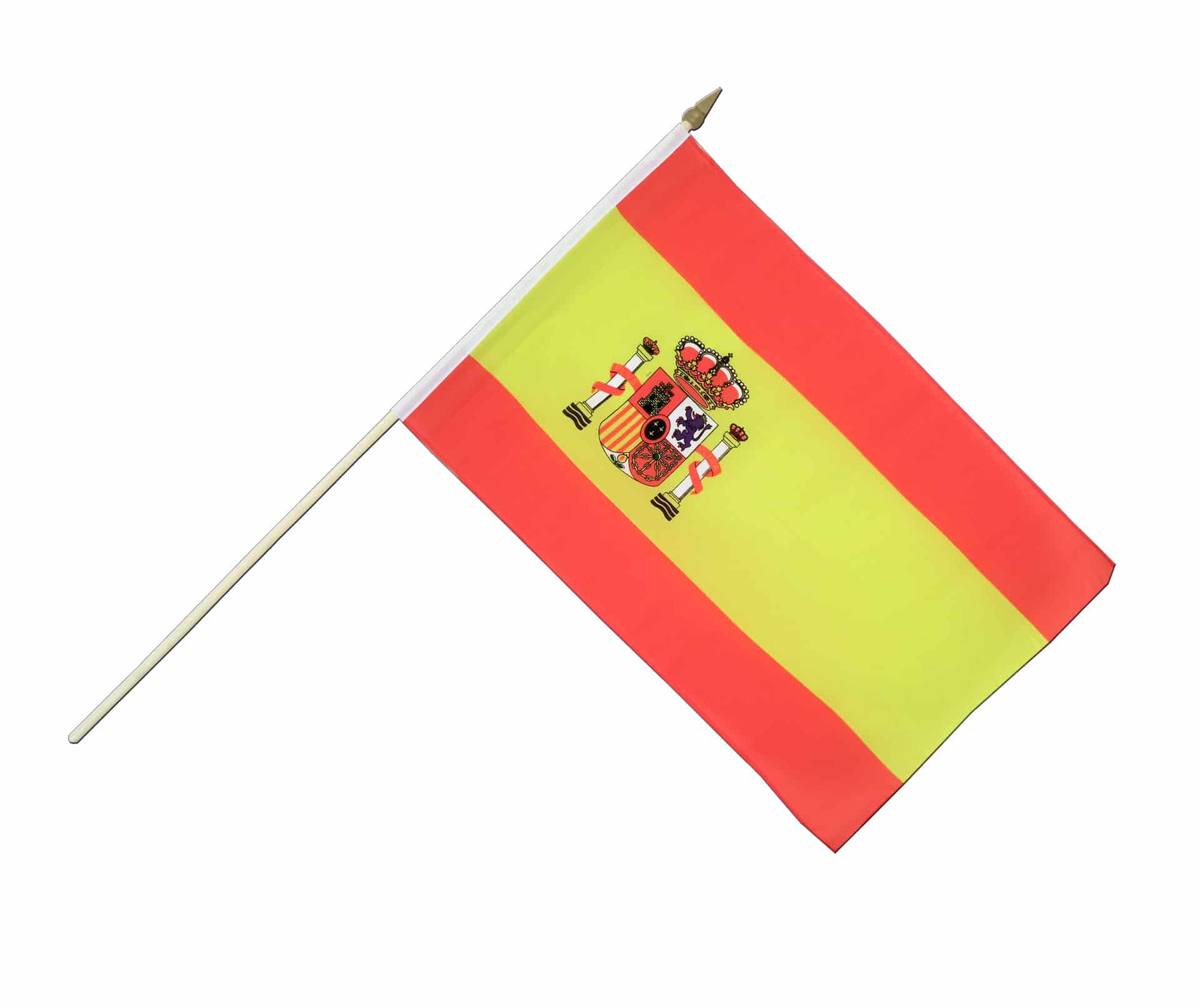 45 cm x 30 cm rot gelb EM Fanartikel 4 x Autofahne Spanien Auto-Fenster Fahne Spain 