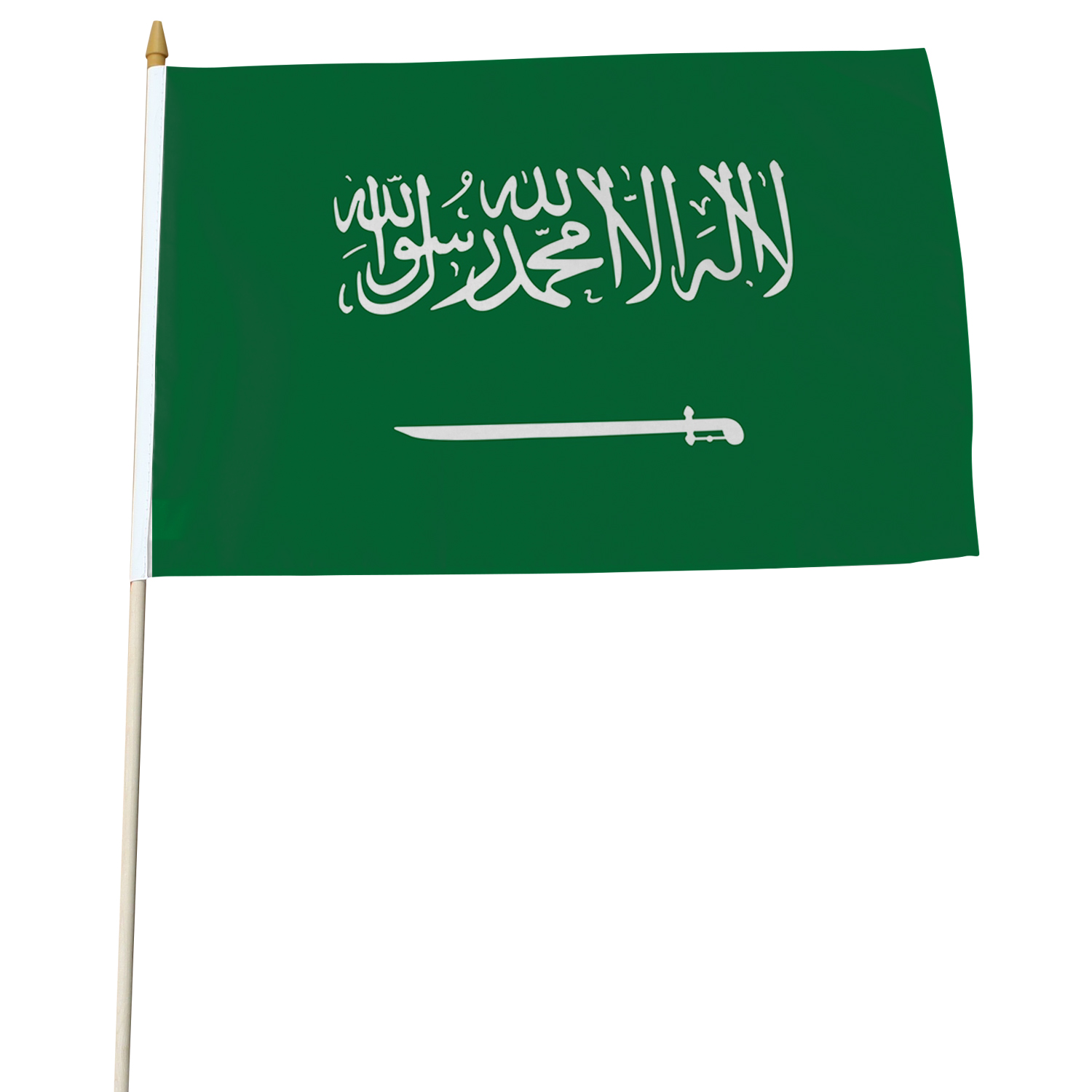 Stockfahne Saudi Arabien, 30x45 cm