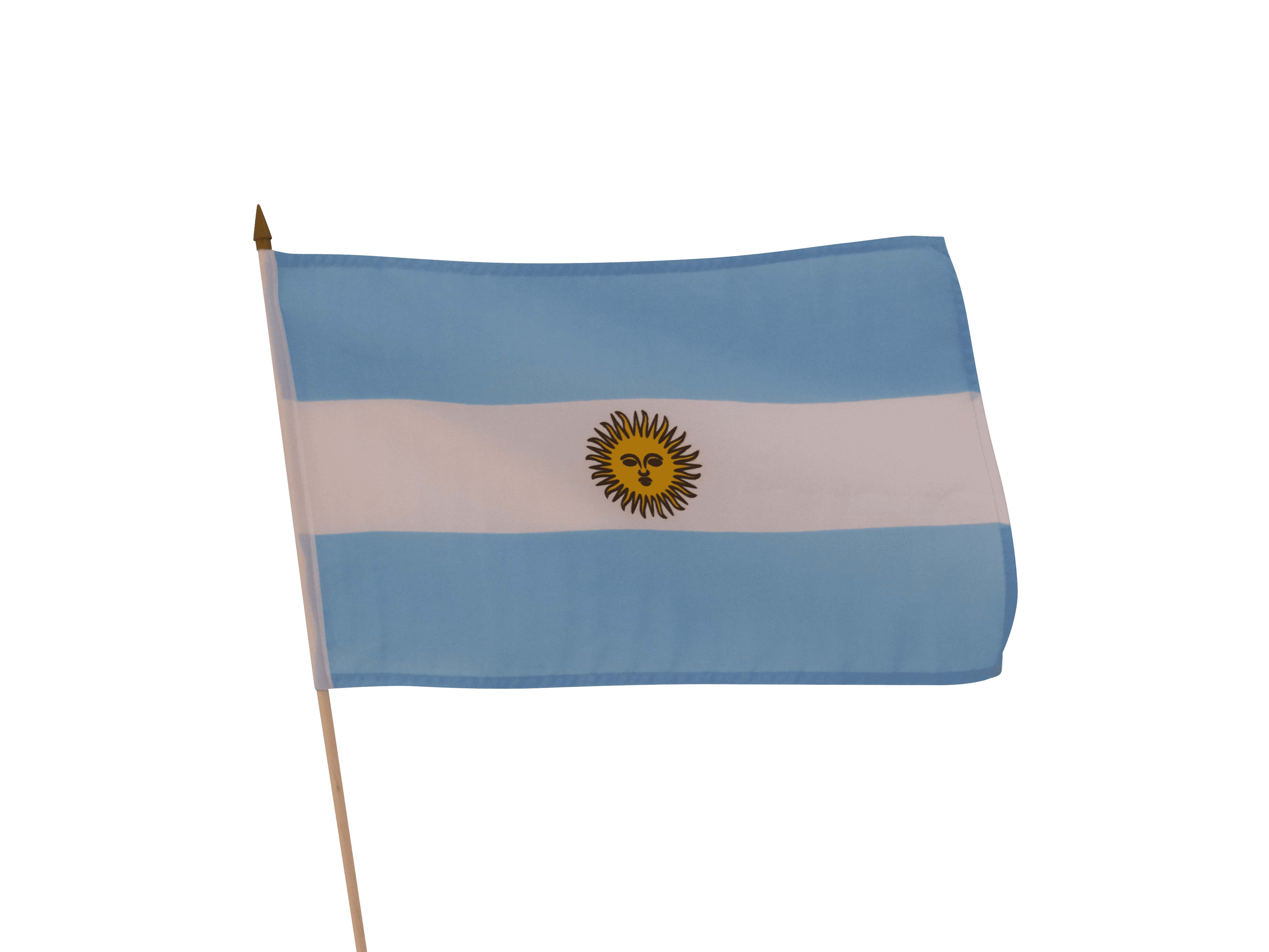 Stockfahne Argentinien 30x45 cm