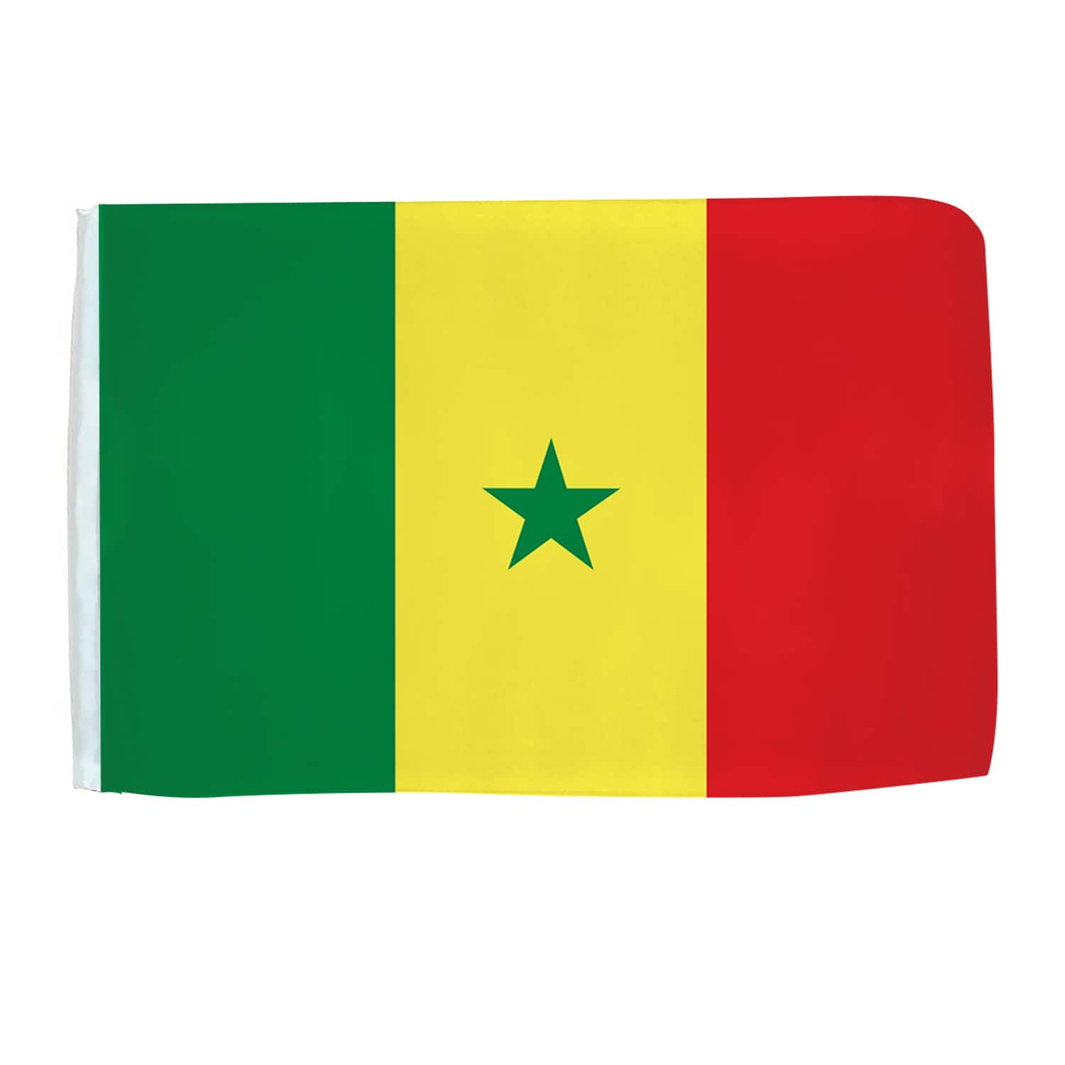Seidenfahne Senegal, 90x150 cm