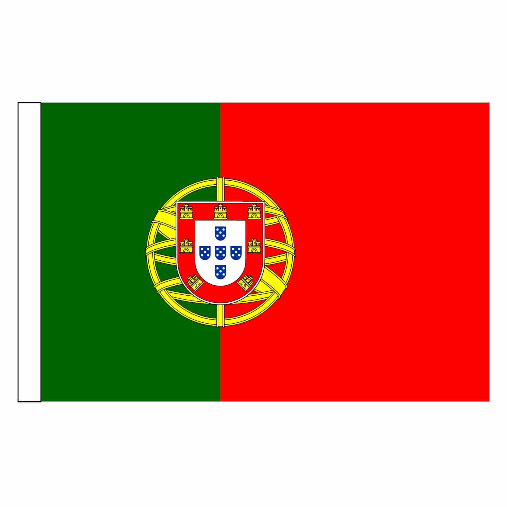 Seidenfahne Portugal, 90x150 cm