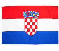 Seidenfahne Kroatien, 90x150 cm