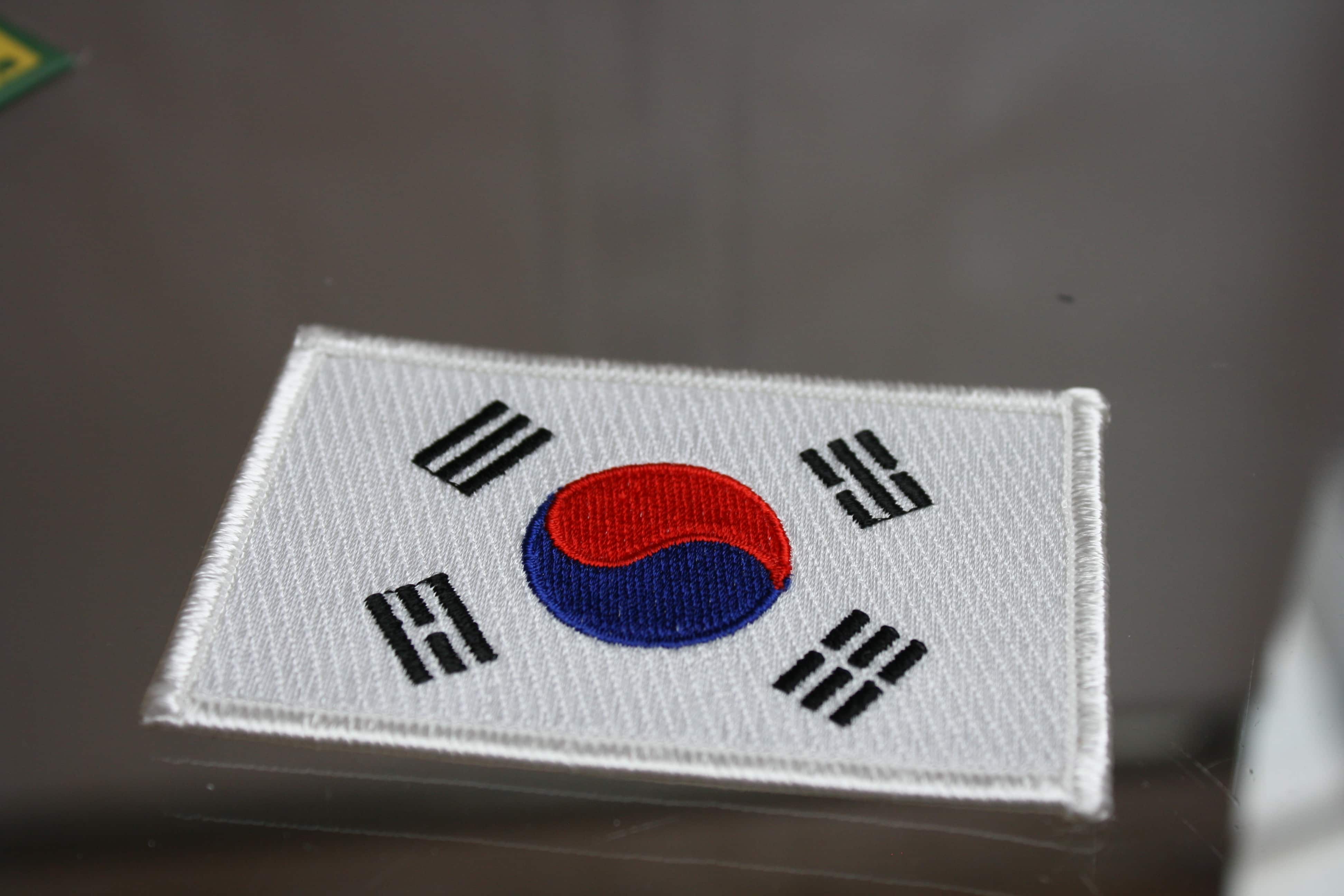 Aufnäher Südkorea, Fahne