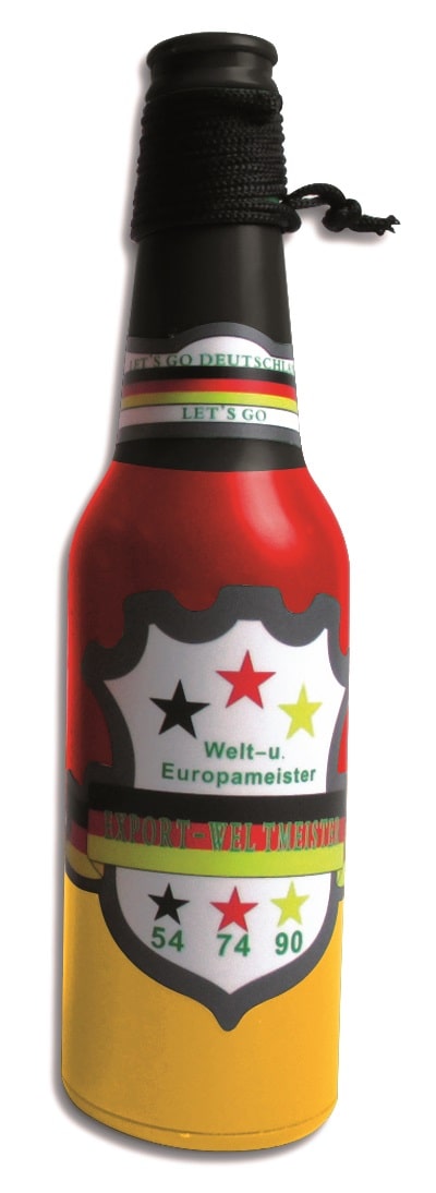 Flaschenpfeife Deutschland schwarz-rot-gelb