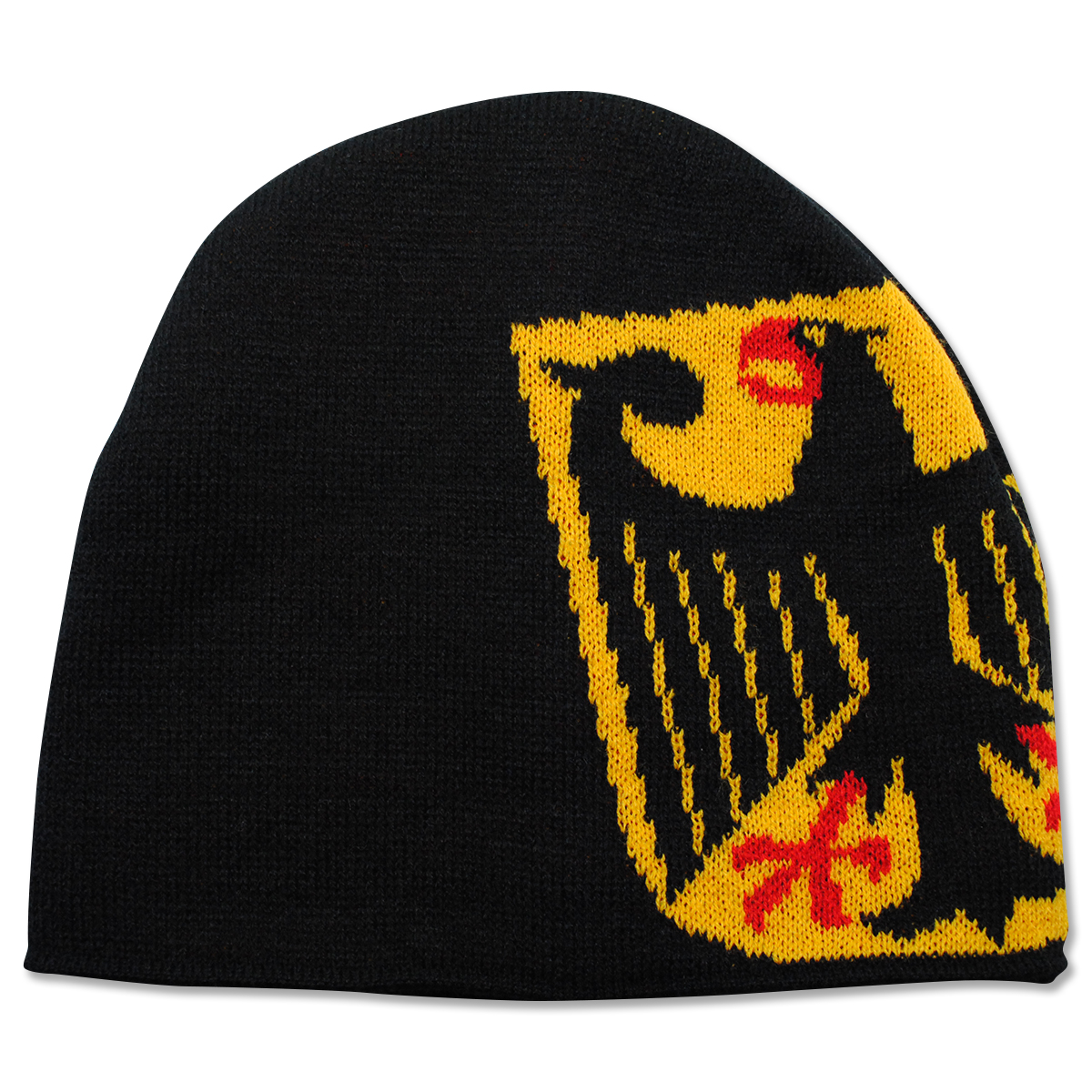 Beanie Deutschland schwarz mit Adler