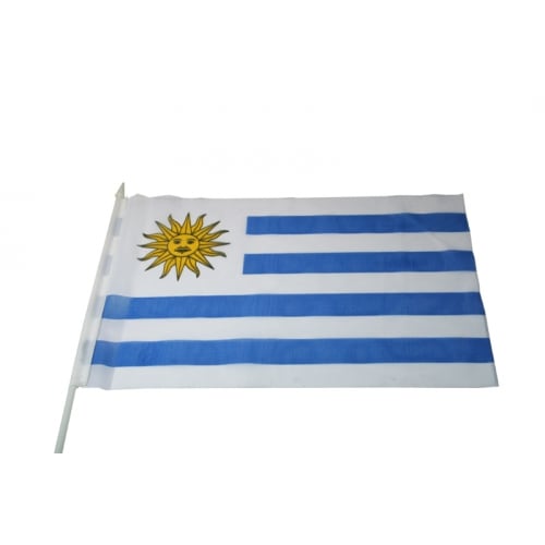 Stockfahne Uruguay, 30x45 cm