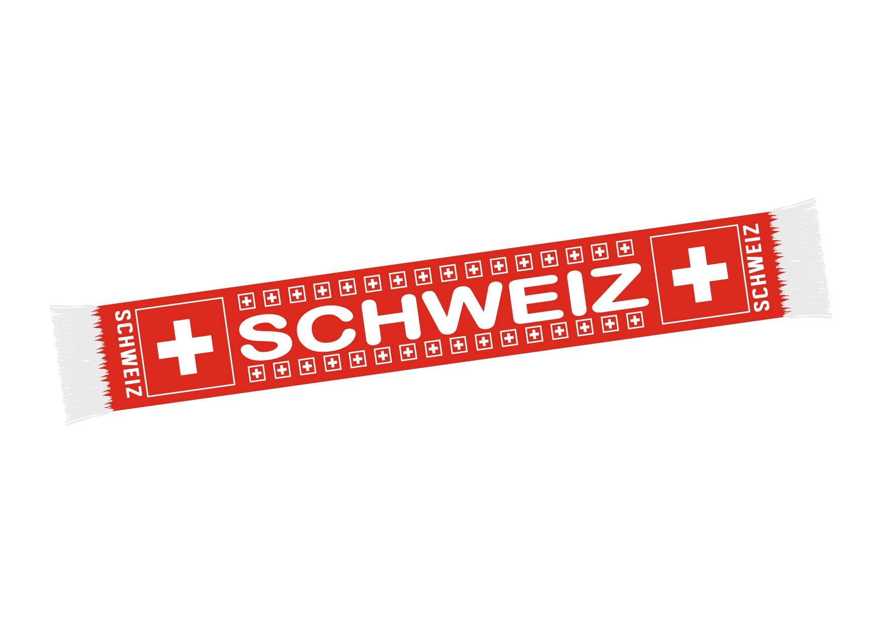 Schal Schweiz viele kleine Fahnen