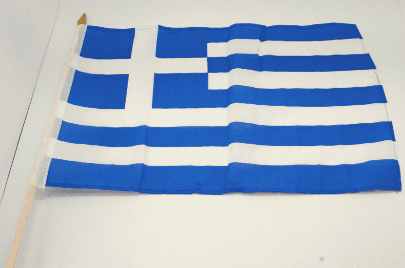 Stockfahne Griechenland, 30x45 cm