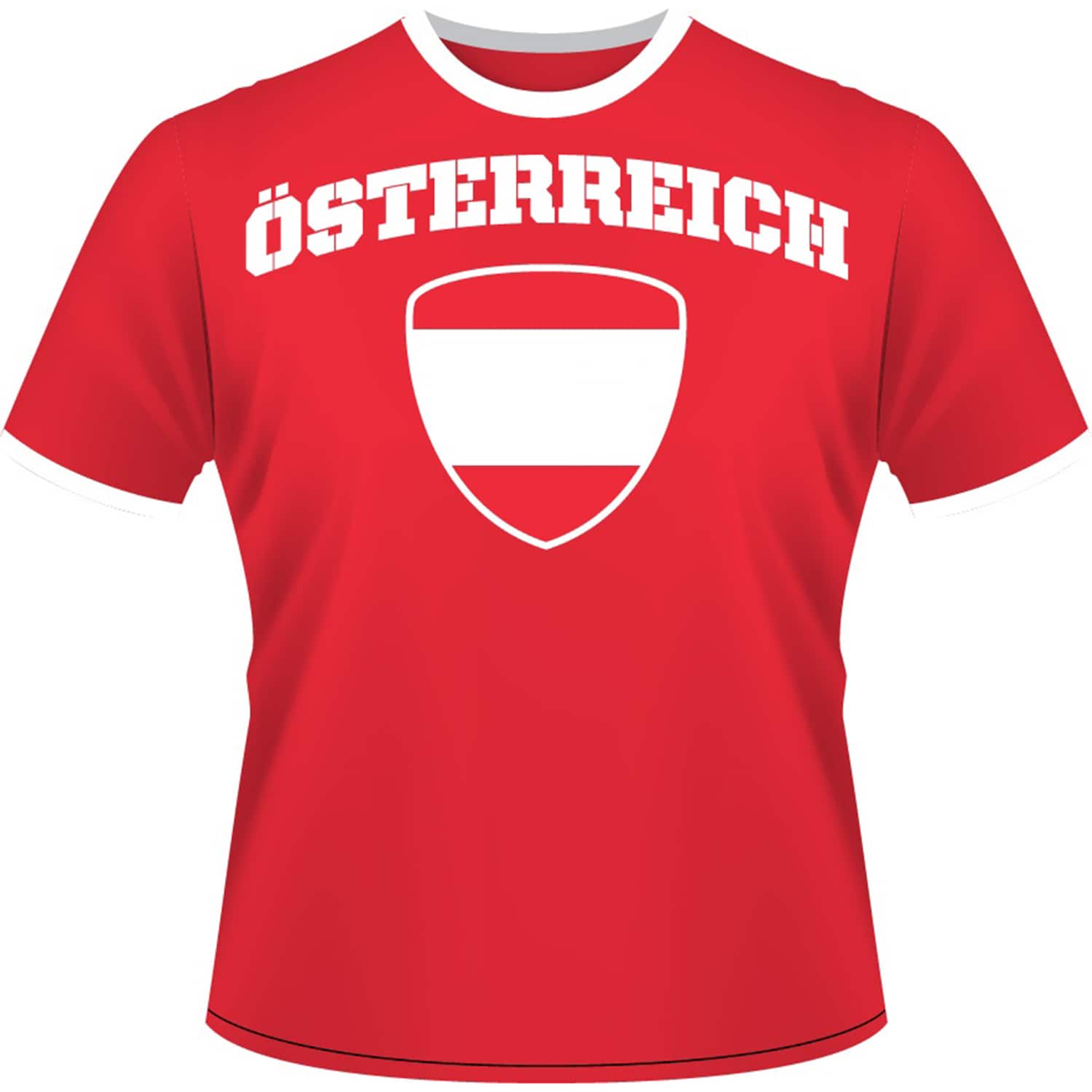 T-Shirt Österreich, rot