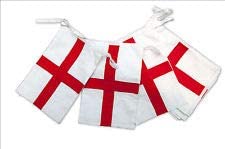 Wimpelkette England, 5 m Länge
