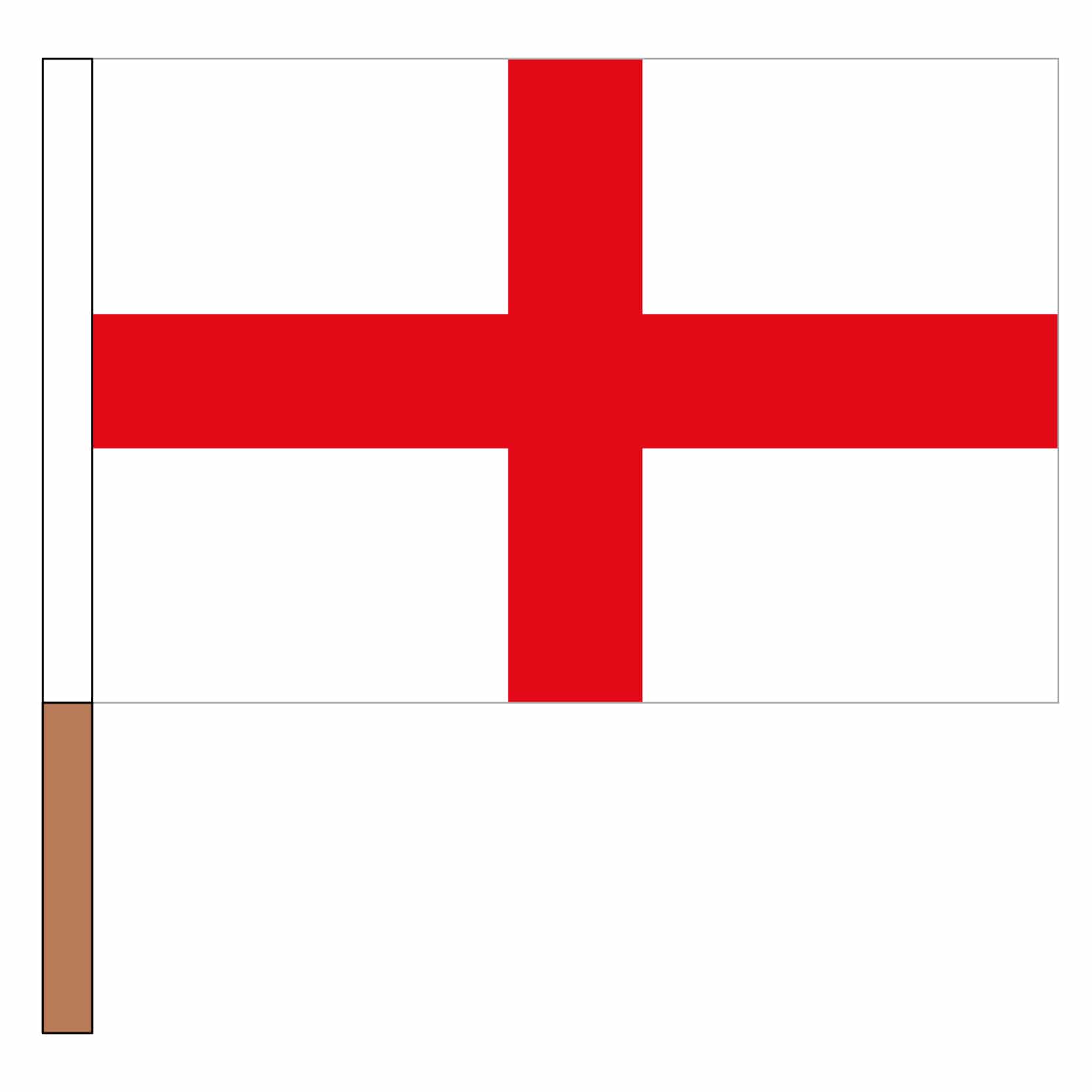 Stockfahne England, 30x45 cm