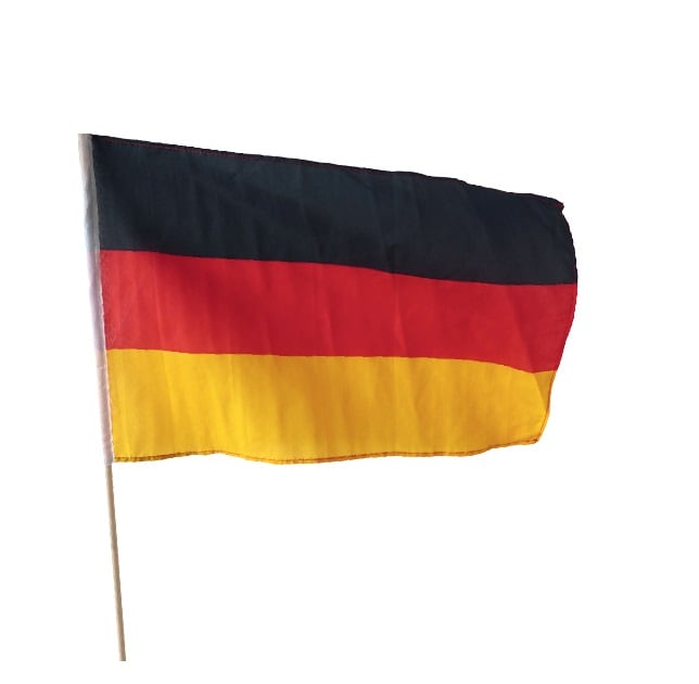 Fahne Deutschland 90x150cm auf Stock