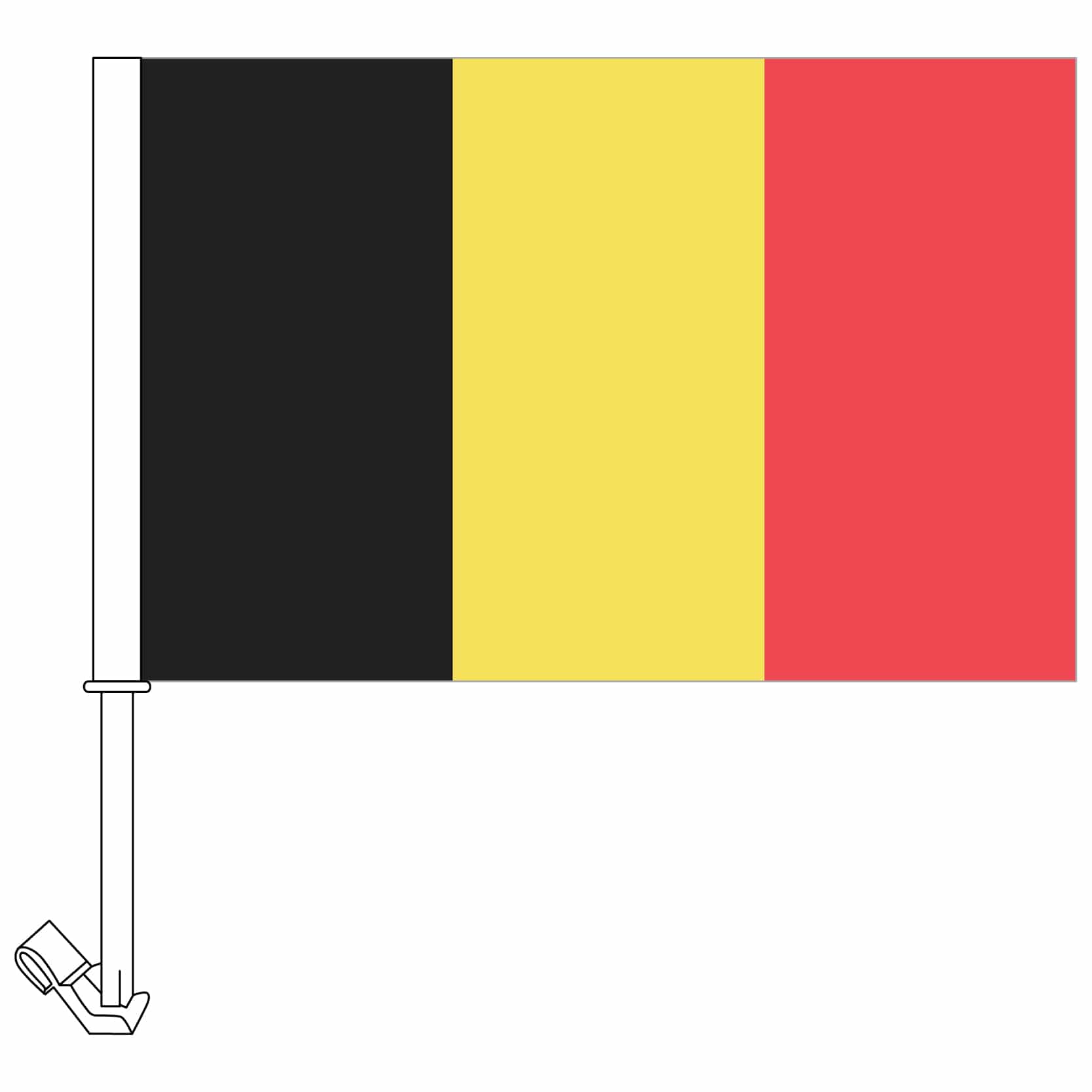 Autofahne Belgien
