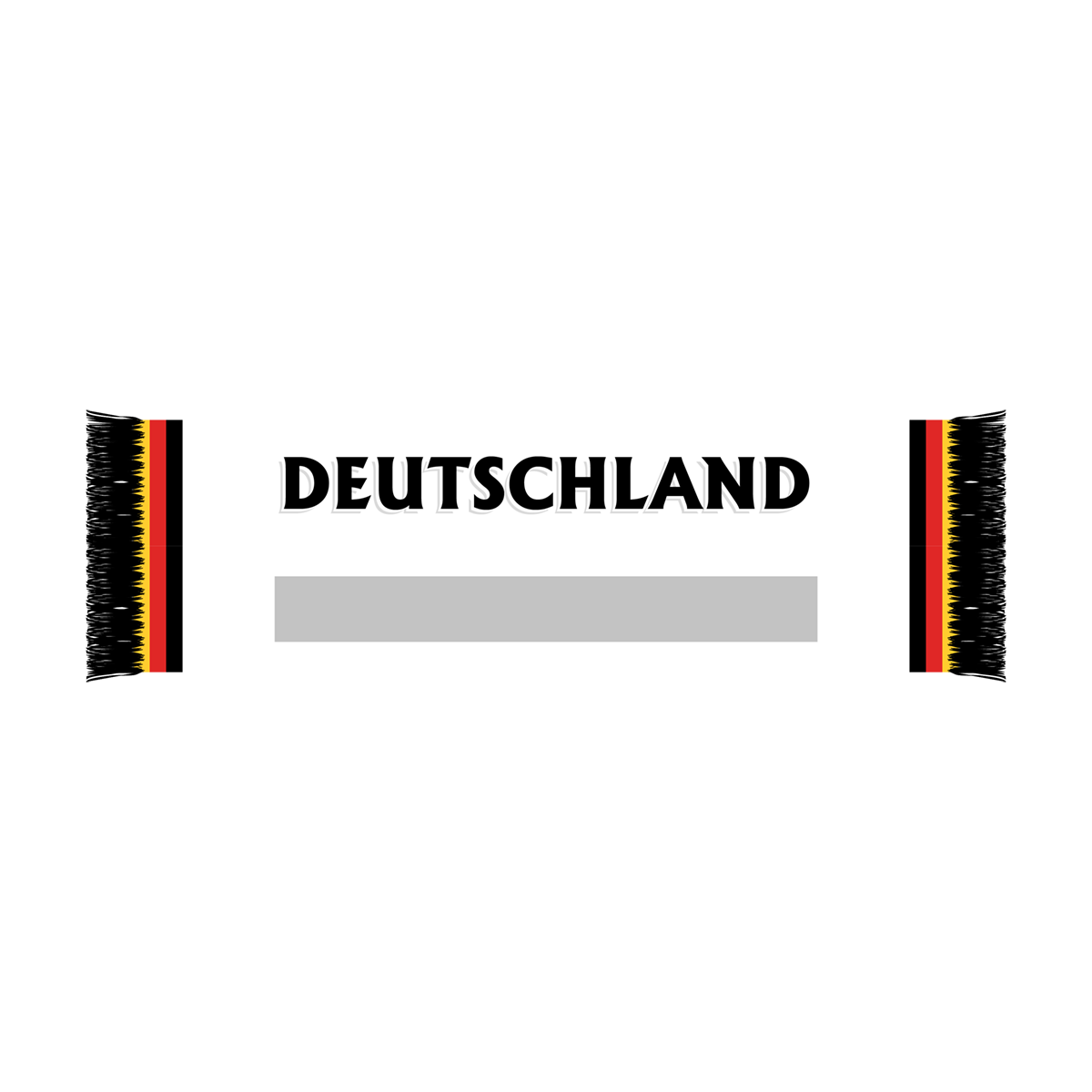 Schal Deutschland bedruckt Baumwoll-Touch 140x17 cm Promo Version II