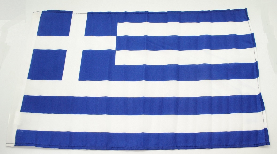 Seidenfahne Griechenland, 90x150 cm