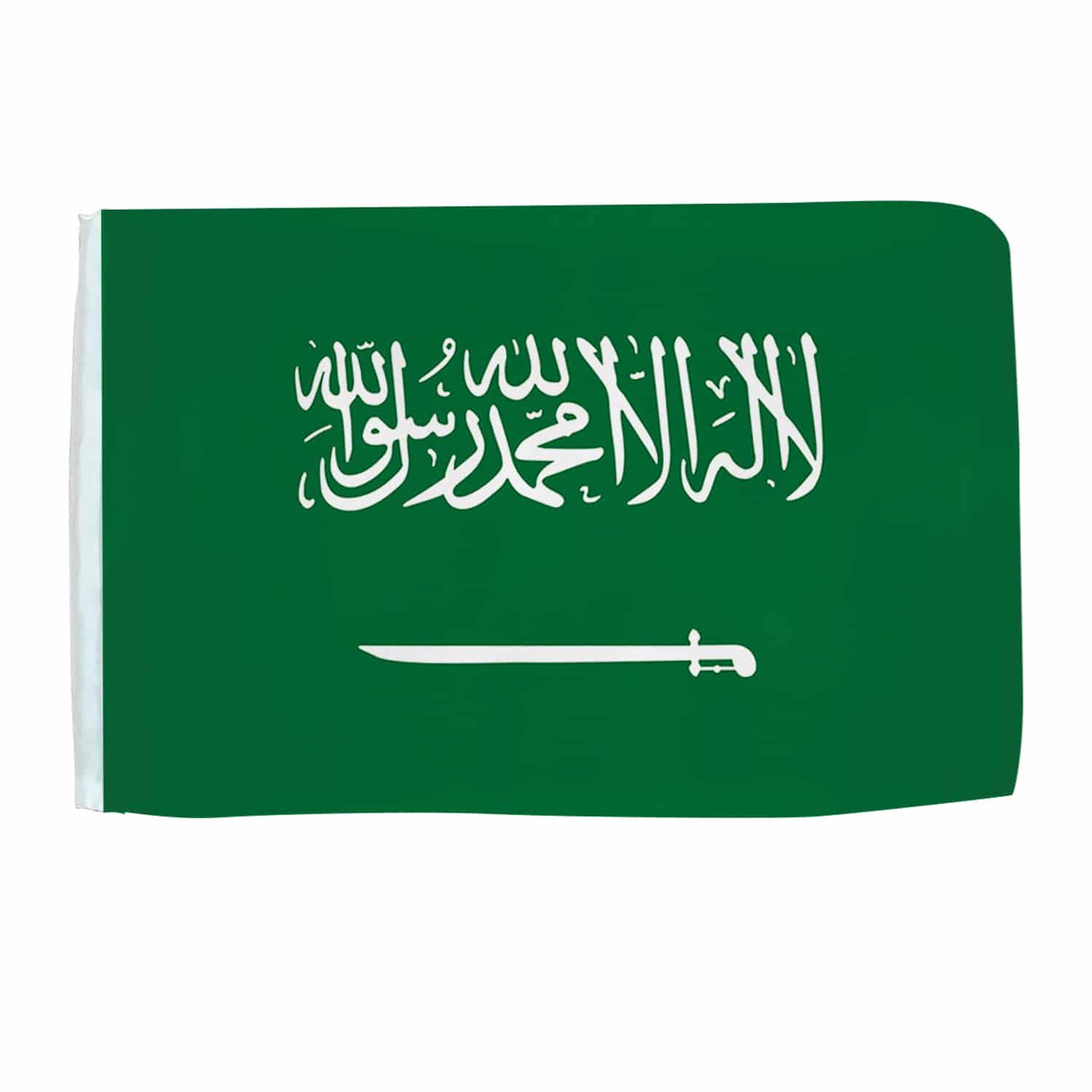 Seidenfahne Saudi Arabien, 90x150 cm