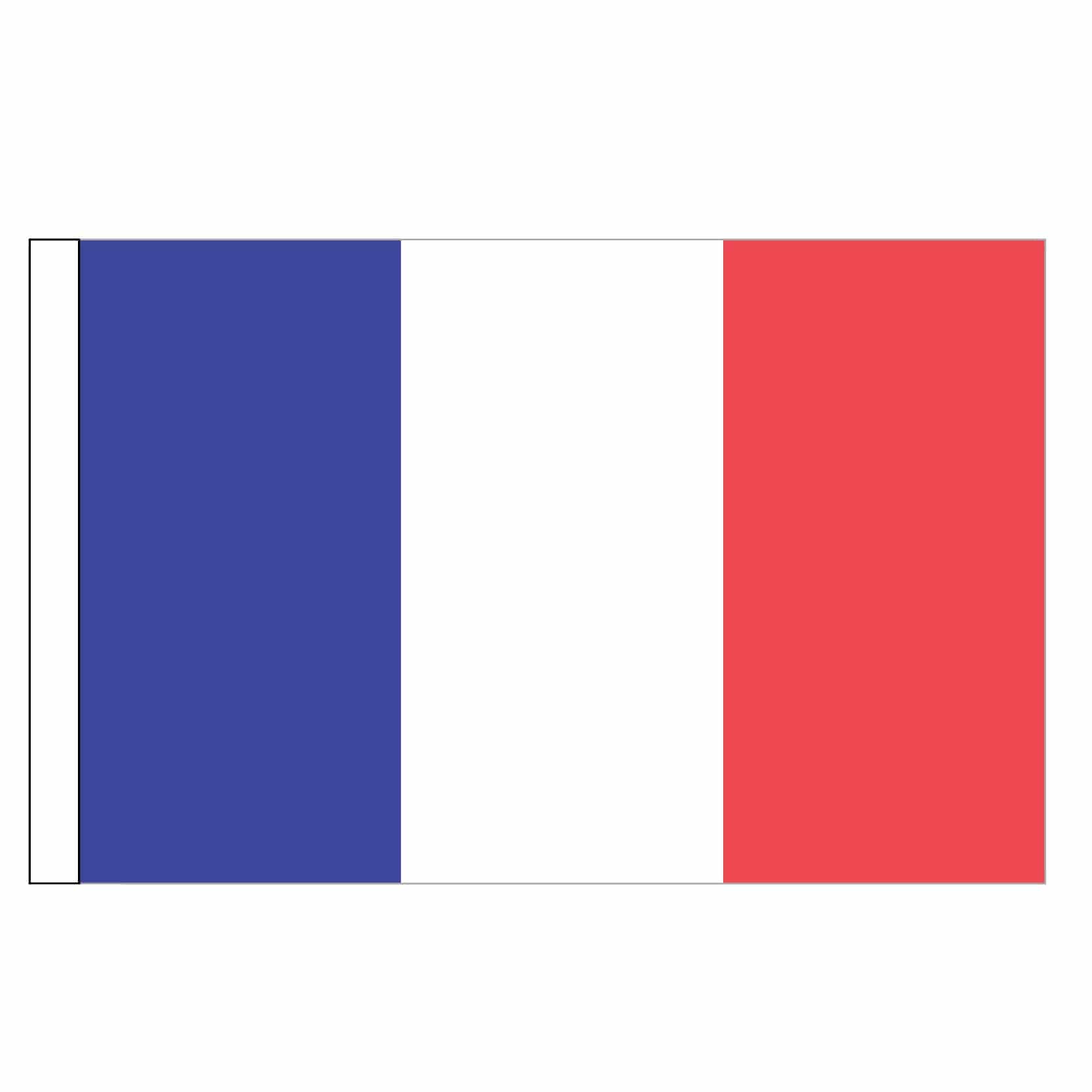 Seidenfahne Frankreich, 90x150 cm